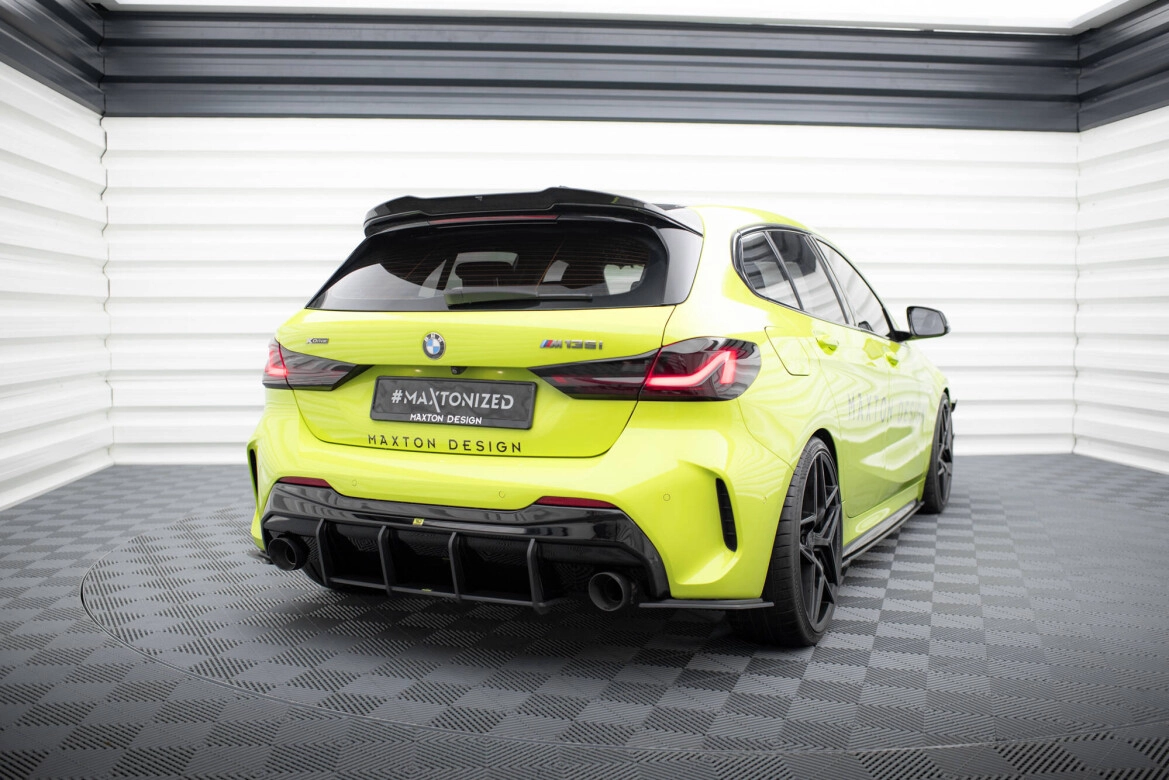 Diffusor Flaps V.1 passend für BMW 1er F40 M-Paket / M135i roter Kern