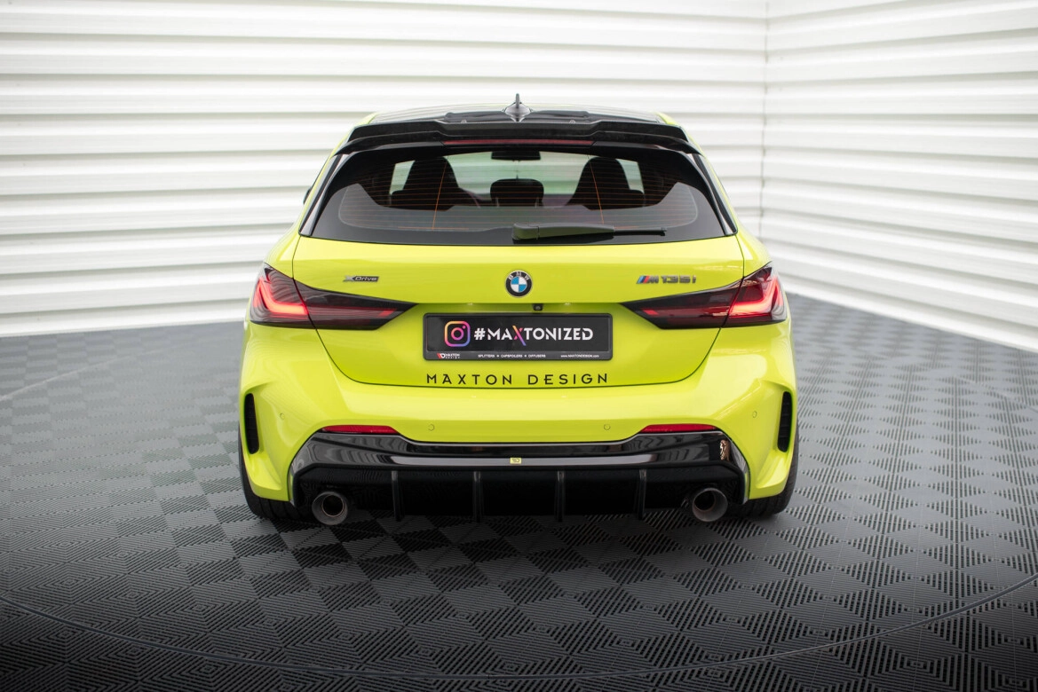 Heckansatz Diffusor V.3 passend für BMW 1er F40 M-Paket/ M135i / 128ti (Einzelauspuff li. re.) schwarz Hochglanz