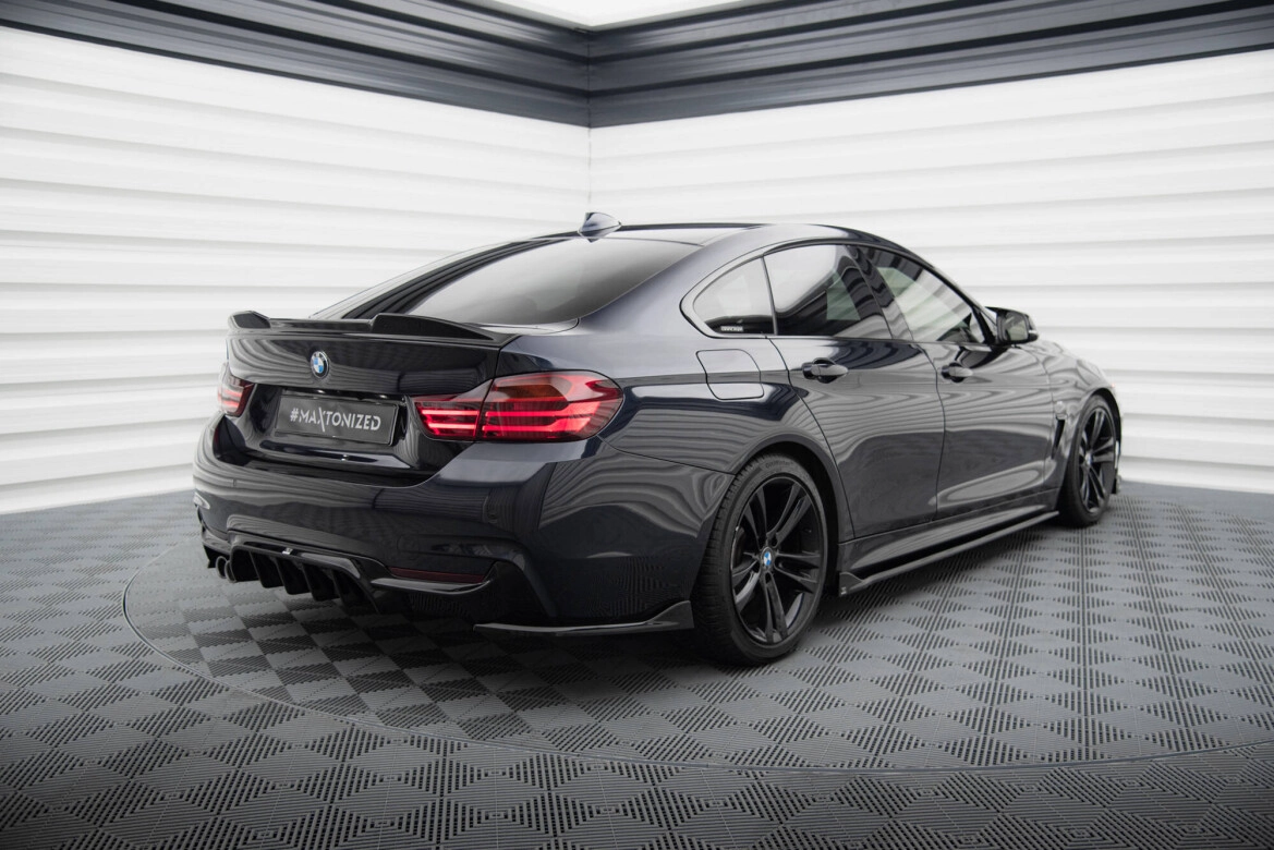 Diffusor Flaps V.1 passend für BMW 4er Gran Coupe M-Paket F36 schwarz Hochglanz