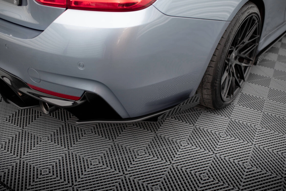 Diffusor Flaps passend für BMW 4er35i Coupe M-Paket F32 schwarz Hochglanz