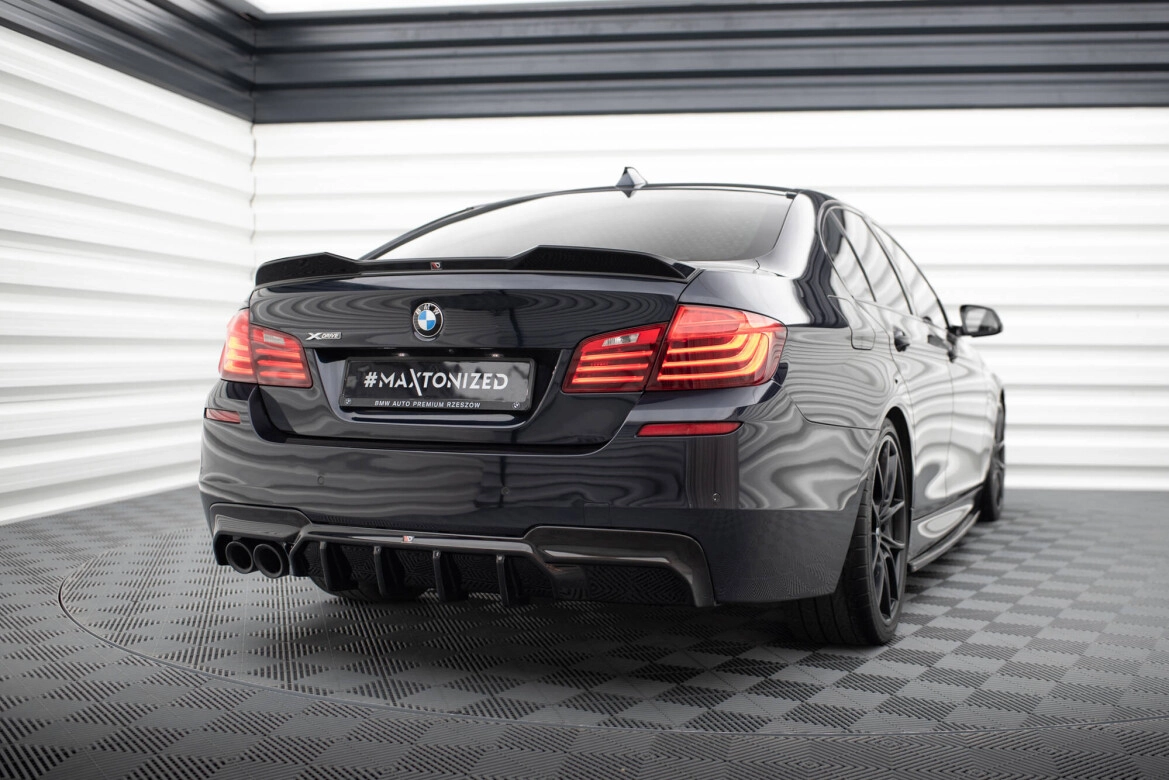 Heckansatz Diffusor V.2 passend für BMW 5er M-Paket F10 / F11 (Doppelauspuff li.) schwarz Hochglanz