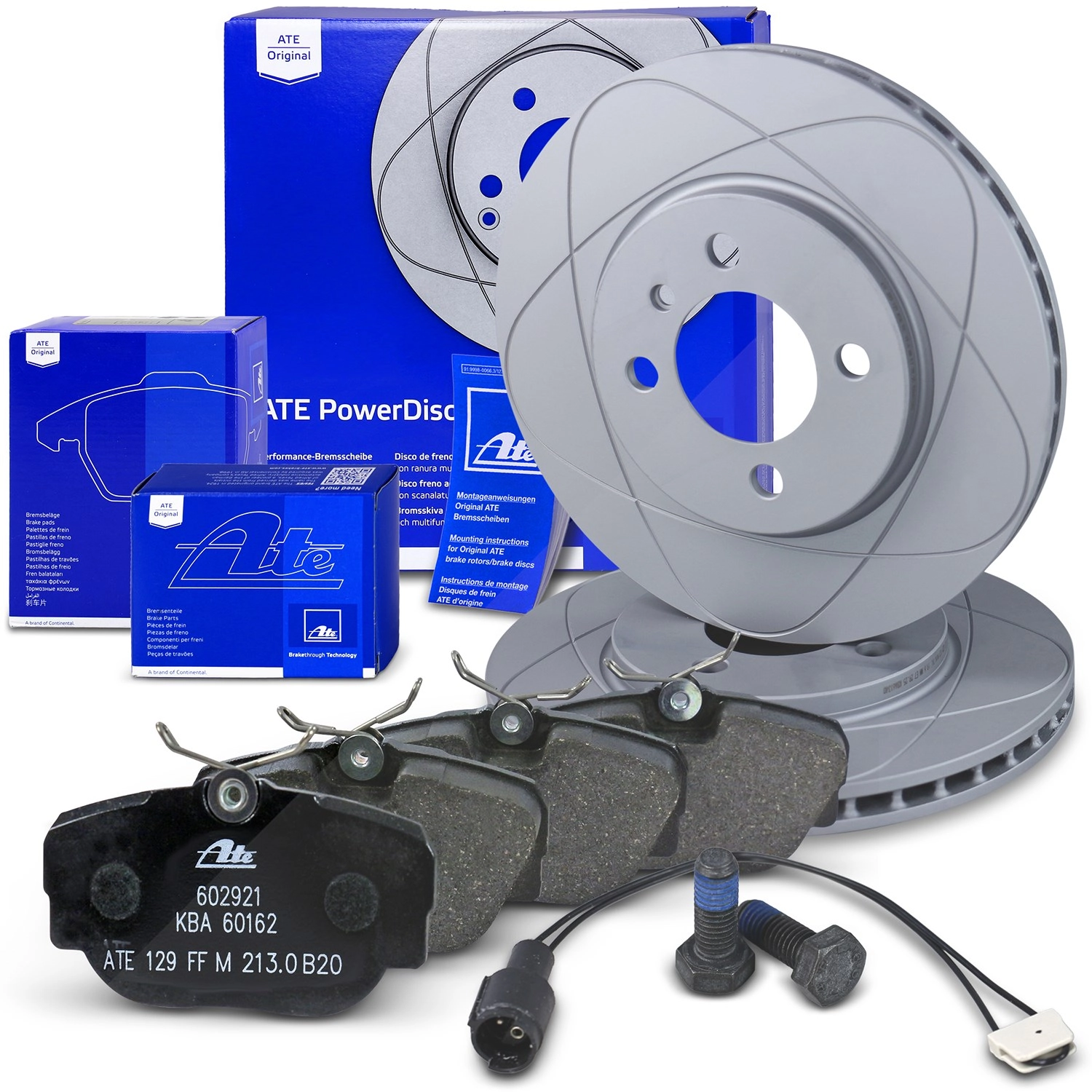 ATE Ate POWERDISC Bremsscheiben +Bremsbeläge +Warnkontakte vorne [Hersteller-Nr. 10698590] für BMW - Bild 4