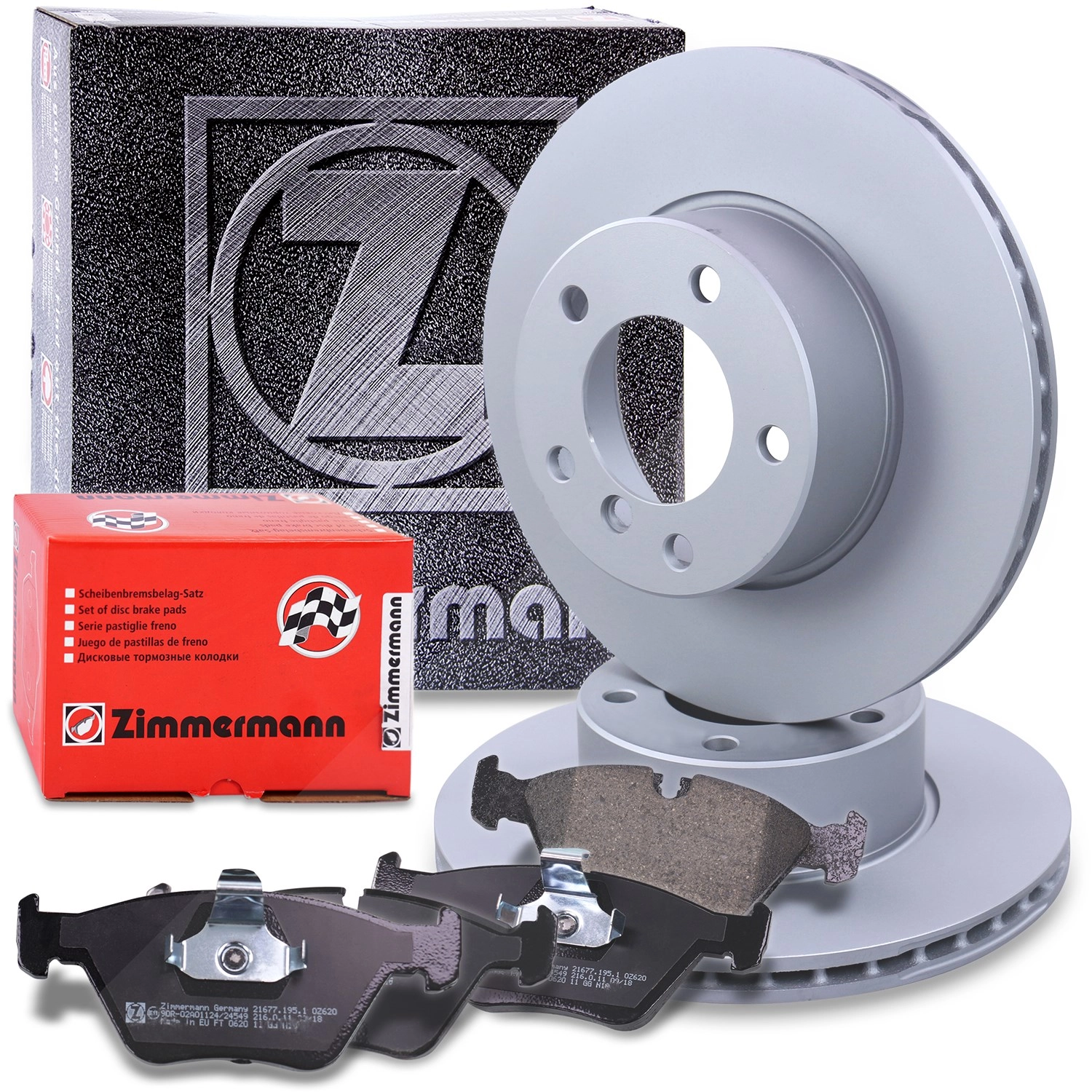Zimmermann Zimmermann Bremsscheiben + Bremsbeläge Vorderachse [Hersteller-Nr. 10697276] für BMW - Bild 1