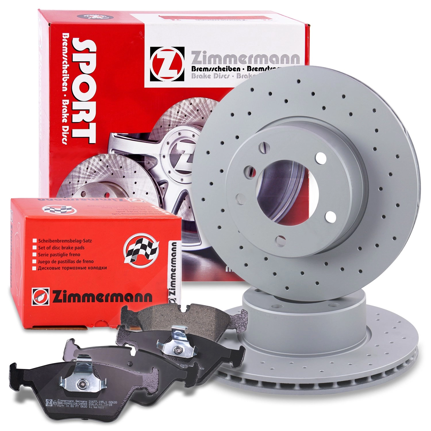 Zimmermann Zimmermann Sport-Bremsscheiben +Bremsbeläge vorne [Hersteller-Nr. 10697575] für BMW - Bild 4