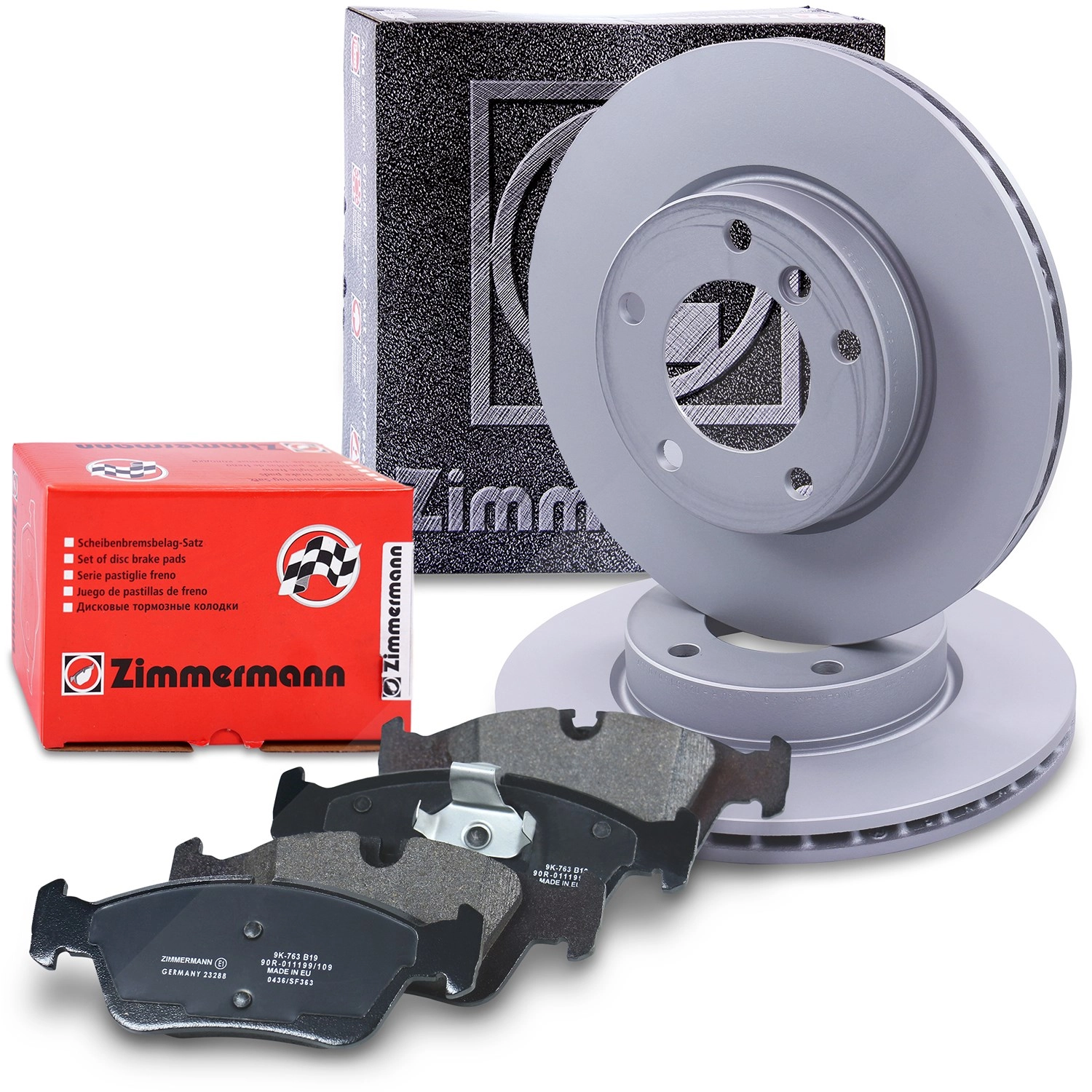 Zimmermann Zimmermann Bremsscheiben + Bremsbeläge Vorderachse [Hersteller-Nr. 10697691] für BMW - Bild 1