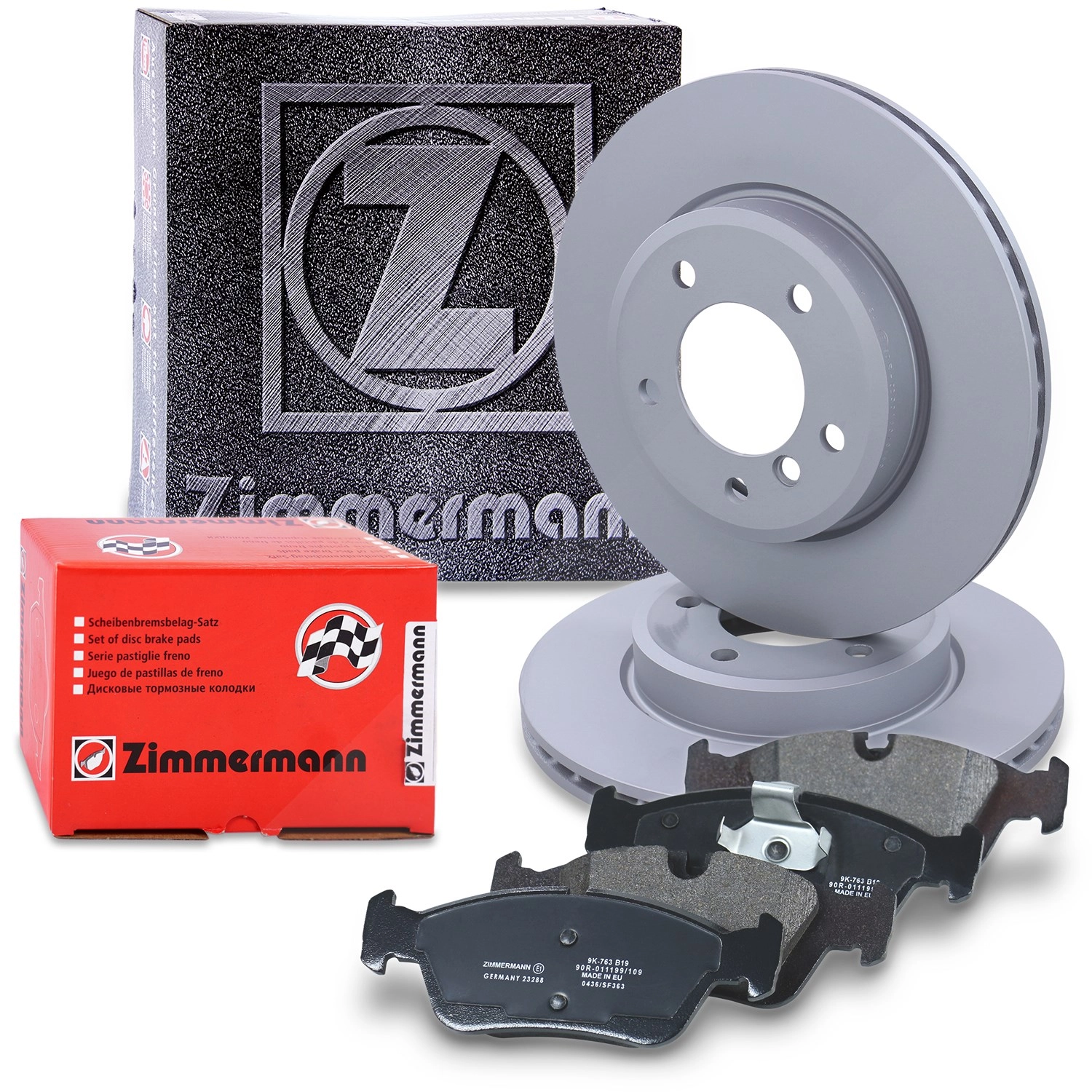 Zimmermann Zimmermann Bremsscheiben + Bremsbeläge Vorderachse [Hersteller-Nr. 10697725] für BMW - Bild 1
