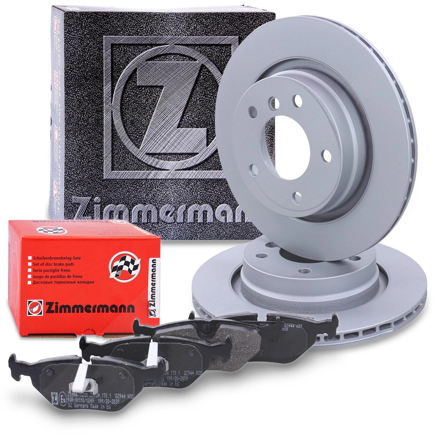 Zimmermann Zimmermann Bremsscheiben + Bremsbeläge Hinterachse [Hersteller-Nr. 10697772] für BMW - Bild 4