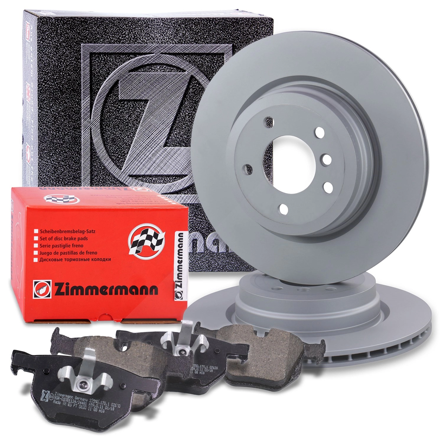 Zimmermann Zimmermann Bremsscheiben + Bremsbeläge Hinterachse Belüftet [Hersteller-Nr. 10697797] für BMW - Bild 4