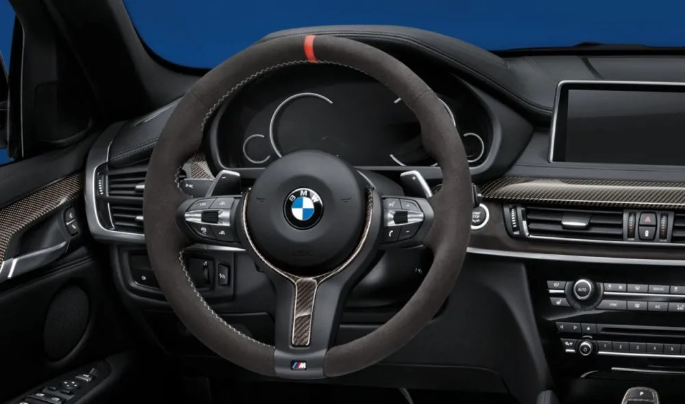 BMW M Performance X5 F15 X6 F16 Lenkrad Abdeckung Alcantara/Carbon