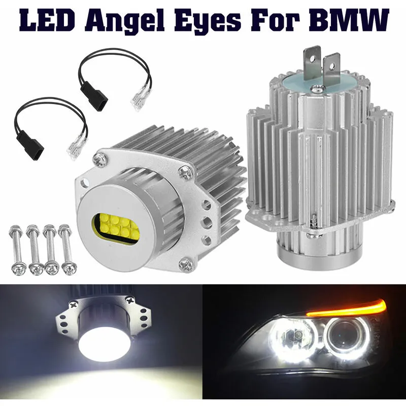 2pcs Angel Eyes LED-Scheinwerfer-Markierungslicht weiß für BMW E90 E91 3er 06-08