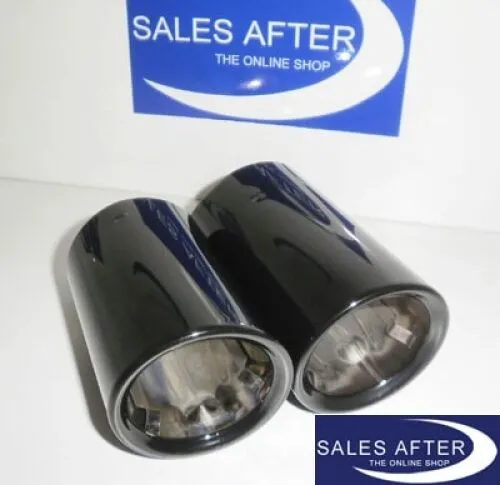 BMW 3er E90 LCI E91 LCI Auspuffblende schwarz-chrom