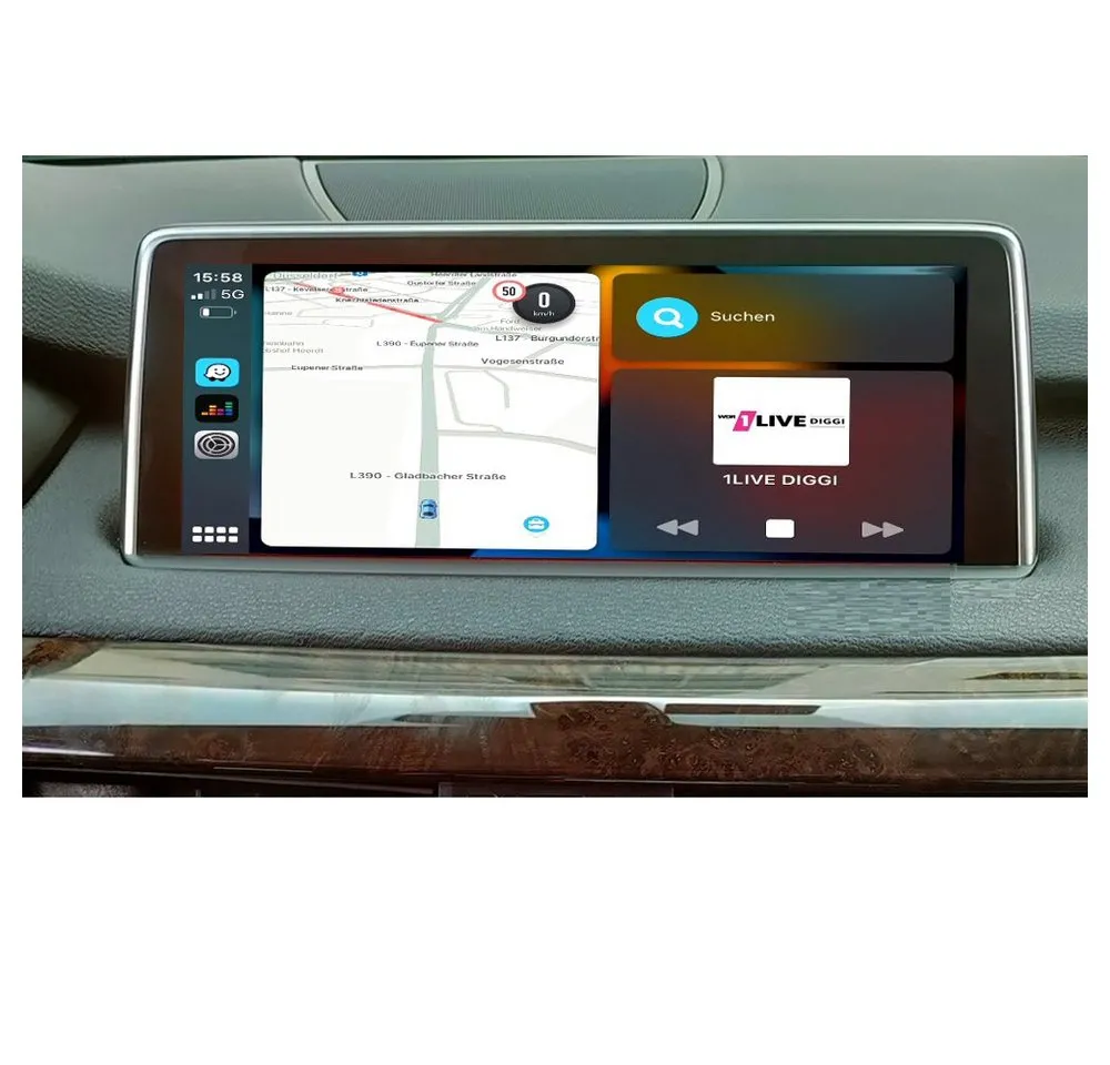 TAFFIO »Für BMW EVO F20 F22 F30 F32 G11 G30 G32 F12 F48 F25 G01 F45 CarPlay AndroidAuto« Einbau-Navigationsgerät