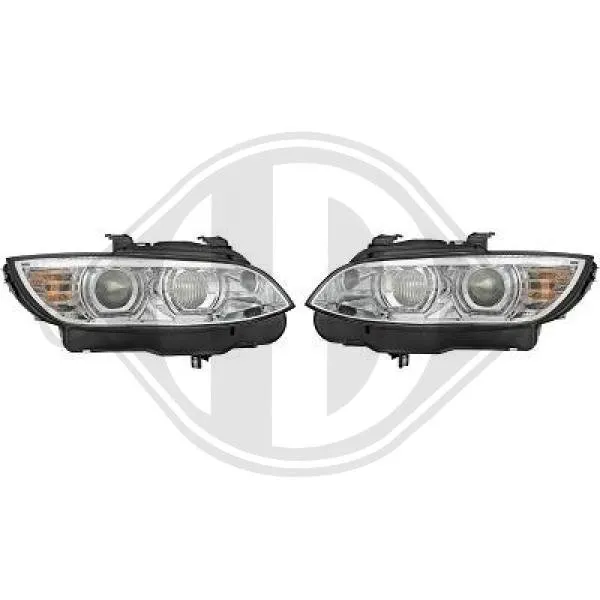 LED Angel Eyes Scheinwerfer für BMW E92 Coupe E93 Cabrio chrom XENON für AFS