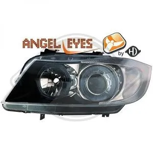 Scheinwerfer Angel Eyes klar/schwarz BMW 3er E90 E91 05-08 Diederichs