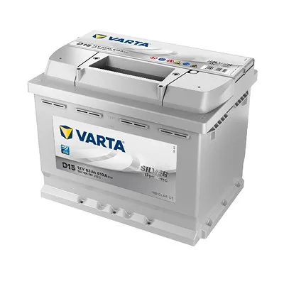 Varta Silver Dynamic Starterbatterie 63Ah 610A D15 Renault: Clio II Vw: Golf IV, Golf VI, Golf V, Caddy I 5634000613162