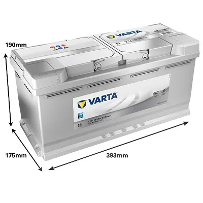 Varta Silver Dynamic Starterbatterie 110Ah 920A I1 Audi: Q5, A8, A7 Land rover: Range Rover III, Range Rover IV 610402