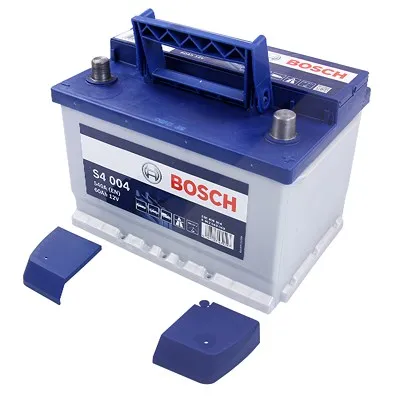 Bosch Starterbatterie S4 004 60Ah 540A 12V Ford: Focus II, Mondeo III, Fiesta IV Nissan: Mic