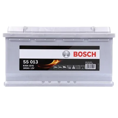 Bosch Starterbatterie S5 013 100Ah 830A 12V Iveco: Daily I, Daily II, Daily III Land rove