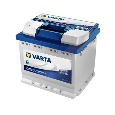 Varta  Blue Dynamic Starterbatterie 52Ah 470 A C22 Renault: Twingo I, Clio II Vw: Golf V, Golf IV, Golf VI 5524000473132