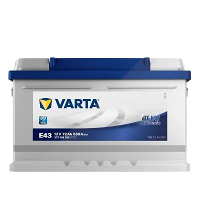 Varta Blue Dynamic Starterbatterie 72Ah 680 A E43 Ford: Focus II, Mondeo III, Fiesta IV Ren