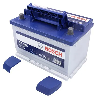 Bosch Starterbatterie S4 008 74Ah 680A 12V Renault: Clio II Vw: Golf VII, Golf IV, Golf VI, Golf V 0092S40080
