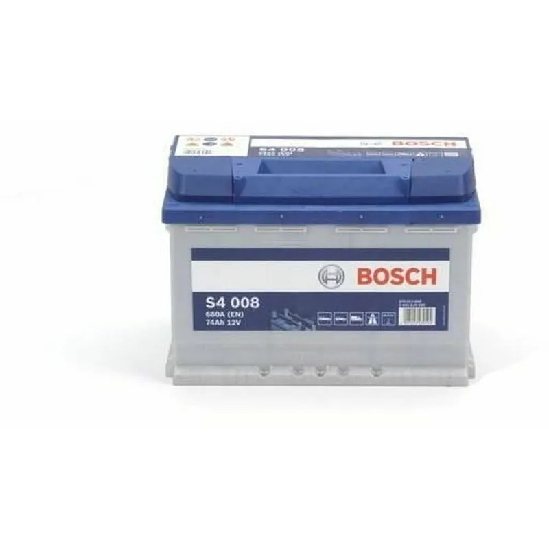 Bosch Starterbatterie S4 008 74Ah 680A 12V Renault: Clio II Vw: Golf VII, Golf IV, Golf VI, Golf V 0092S40080
