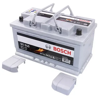 Bosch Starterbatterie S5 010 85Ah 800A 12V Chrysler: Voyager IV Ford: Kuga II, Mondeo IV, Focus II Vw: Golf VI 0092S
