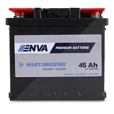 Enva Starterbatterie 50Ah 460A Renault: Twingo I, Clio II Vw: Golf V, Golf IV, Golf VI 10850182