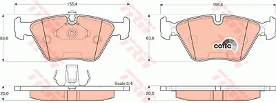 Trw Bremsbeläge vorne (Satz) Bmw: 5 GDB1264