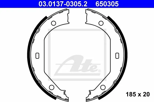 Ate Bremsbackensatz Feststellbremse Alpina: B10 Bmw: X1, 5, 3, 1 03.0137-0305.2