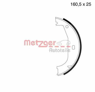 Metzger Bremsbackensatz Feststellbremse Hinterachs Bmw: Z3, Z1, 3 MG626