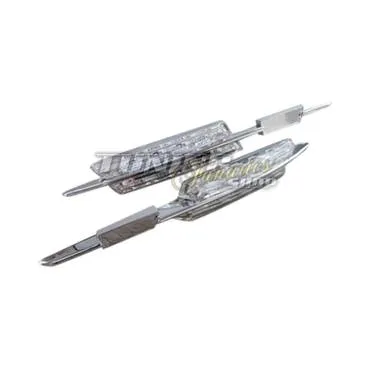 2X LED SEITENBLINKER BLINKER IN WEISS SET E4 EINTRAGUNGSFREI FÜR BMW 1ER 3ER 5ER