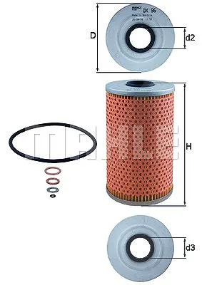 Mahle original Ölfilter Bmw: 5, 3 Land rover: Range Rover II Opel: Omega OX96D