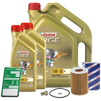 Bosch Ölfilter+Schraube+7 L Castrol 5W-30 C3 Bmw: Z3, X5, X3, 7, 5 31476761 : 3035647