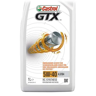 Castrol Motorenöl GTX 5W-40 A3/B4, 1 l