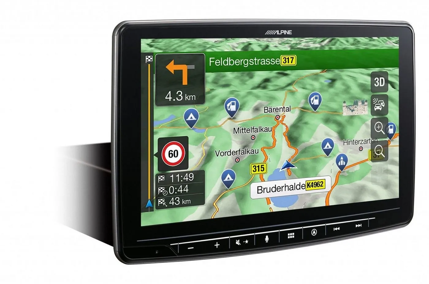 ALPINE »Alpine INE-F904D - 1-DIN Navigationssystem mit 9-Zoll Touchscreen, DAB+, HDMI und Apple CarPlay /Android Auto« Stereoanlage