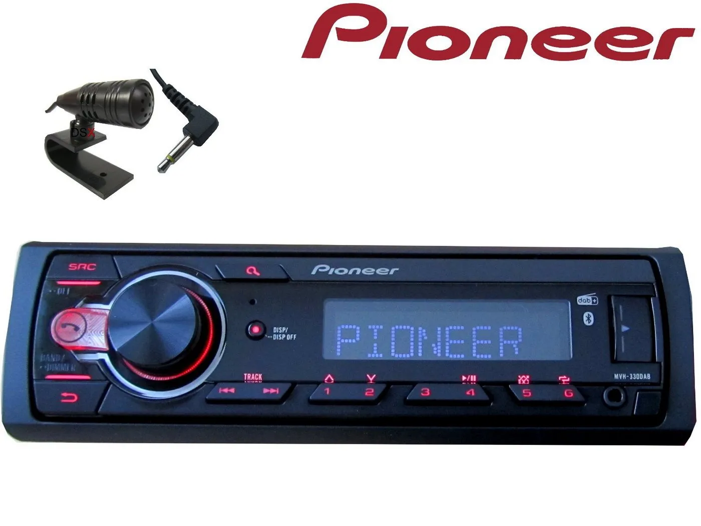 DSX »PIONEER DAB+ Bluetooth USB Radio für BMW Mini R50 R52 R53 bis 2008 + DAB Antenne« Autoradio (Digitalradio (DAB), 50,00 W)