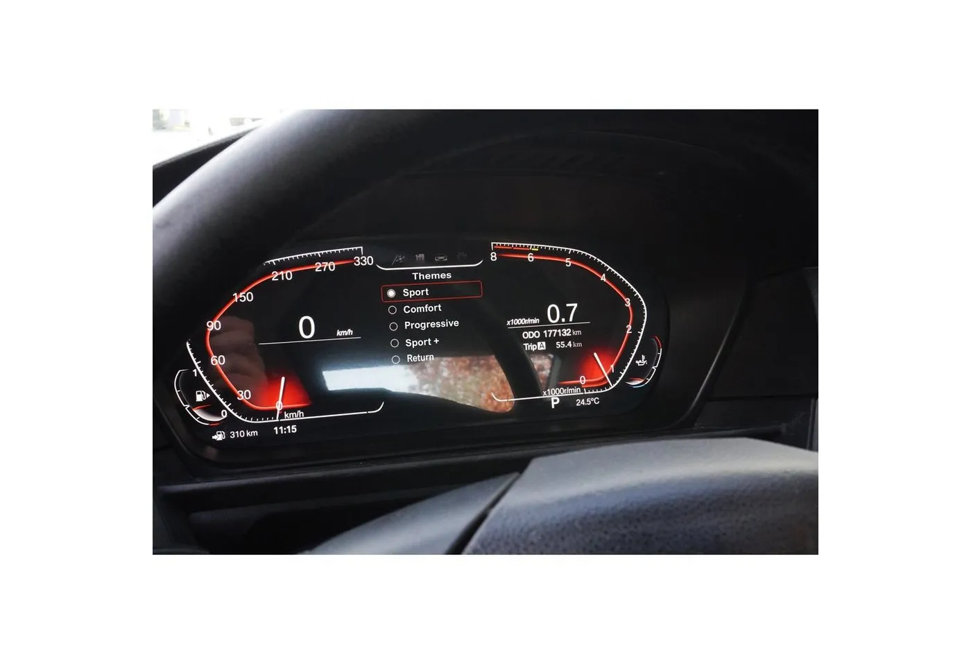 TAFFIO Tachometer »Für BMW 3er - Reihe E90 E91 E92 E93 Digital Tacho Kombiinstrument LED«