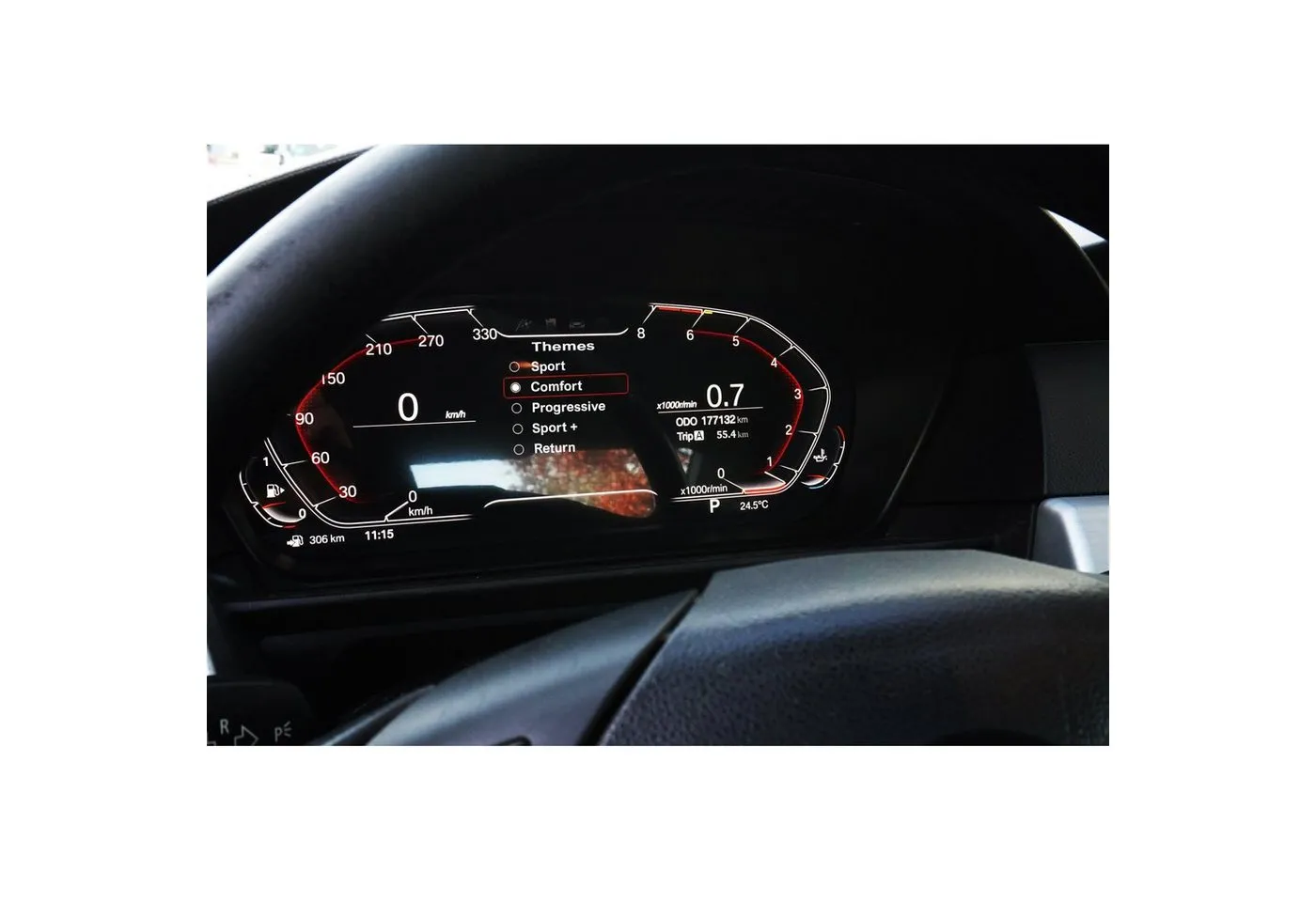 TAFFIO Tachometer »Für BMW 3er - Reihe E90 E91 E92 E93 Digital Tacho Kombiinstrument LED«
