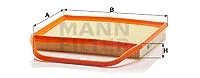 Mann Filter Luftfilter Alpina: B3 Bmw: Z4, 3, 1 C36004