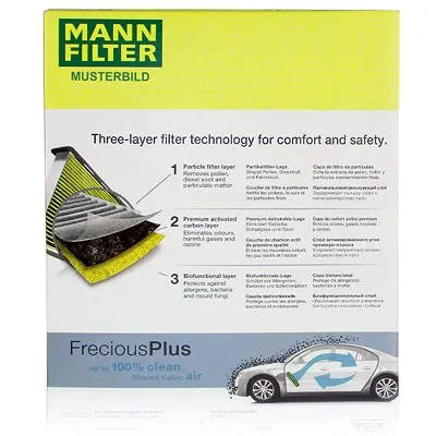 Mann Filter Filter, Innenraumluft FreciousPlus Alpina: D4, D3, B4, B3 Bmw: 2 FP25001