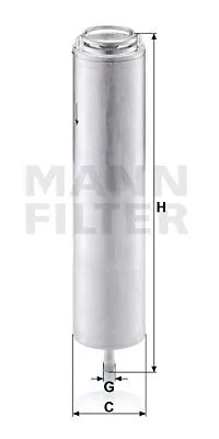 Mann Filter Kraftstofffilter Alpina: D5 Bmw: 7, 6, 5, 3 WK5002x