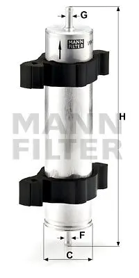 Mann Filter Kraftstofffilter Bmw: 3 WK521/2
