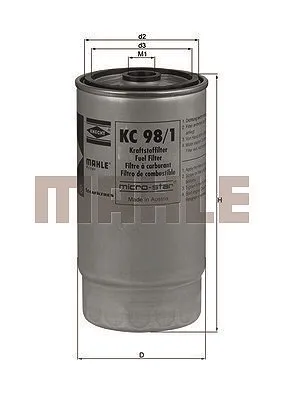 Mahle original Kraftstofffilter Bmw: 7 KC98/1