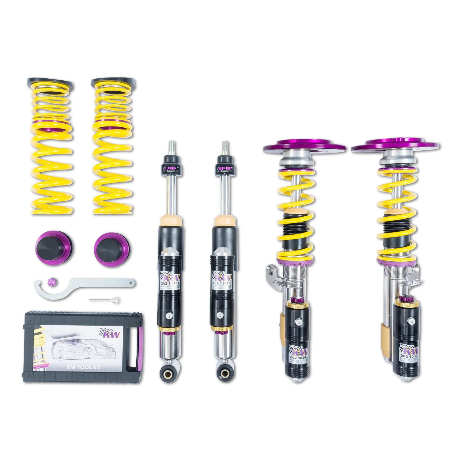 KW V4 Inox Line  Gewindefahrwerke 15-40/15-40  (DCC Version)  für BMW M3 F80 3.0i 431ps