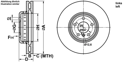 ATE BREMSSCHEIBEN Ø348MM + BREMSBELÄGE VORNE FÜR BMW 6 7 5BMW