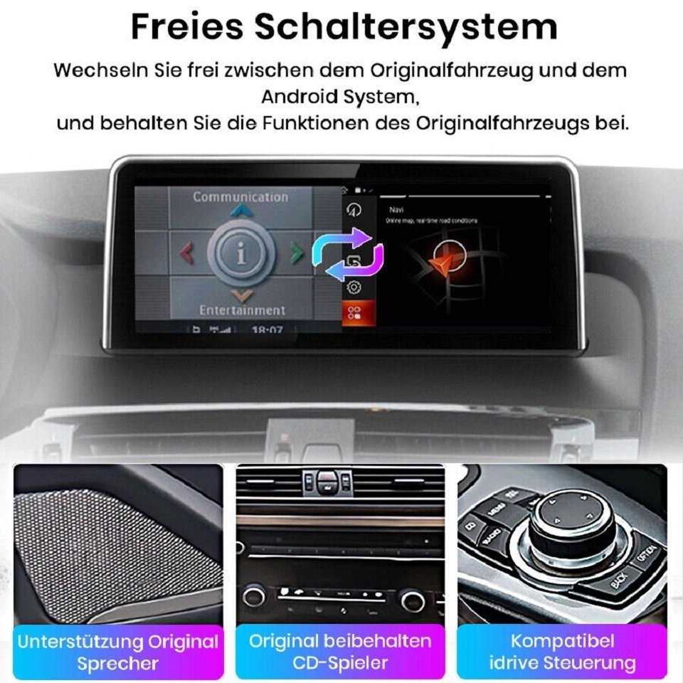 GABITECH Für BMW X3 X4 F25 F26 Android 13 Autoradio Apple Carplay 10.25\\\'\\\' Einbau-Navigationsgerät