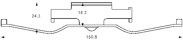 ATE Feder, Bremssattel vorne rechts links  für BMW 34116752424 11.8116-0290.2