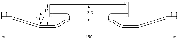 ATE Feder, Bremssattel vorne rechts links  für BMW 34111160348 11.8116-0109.1