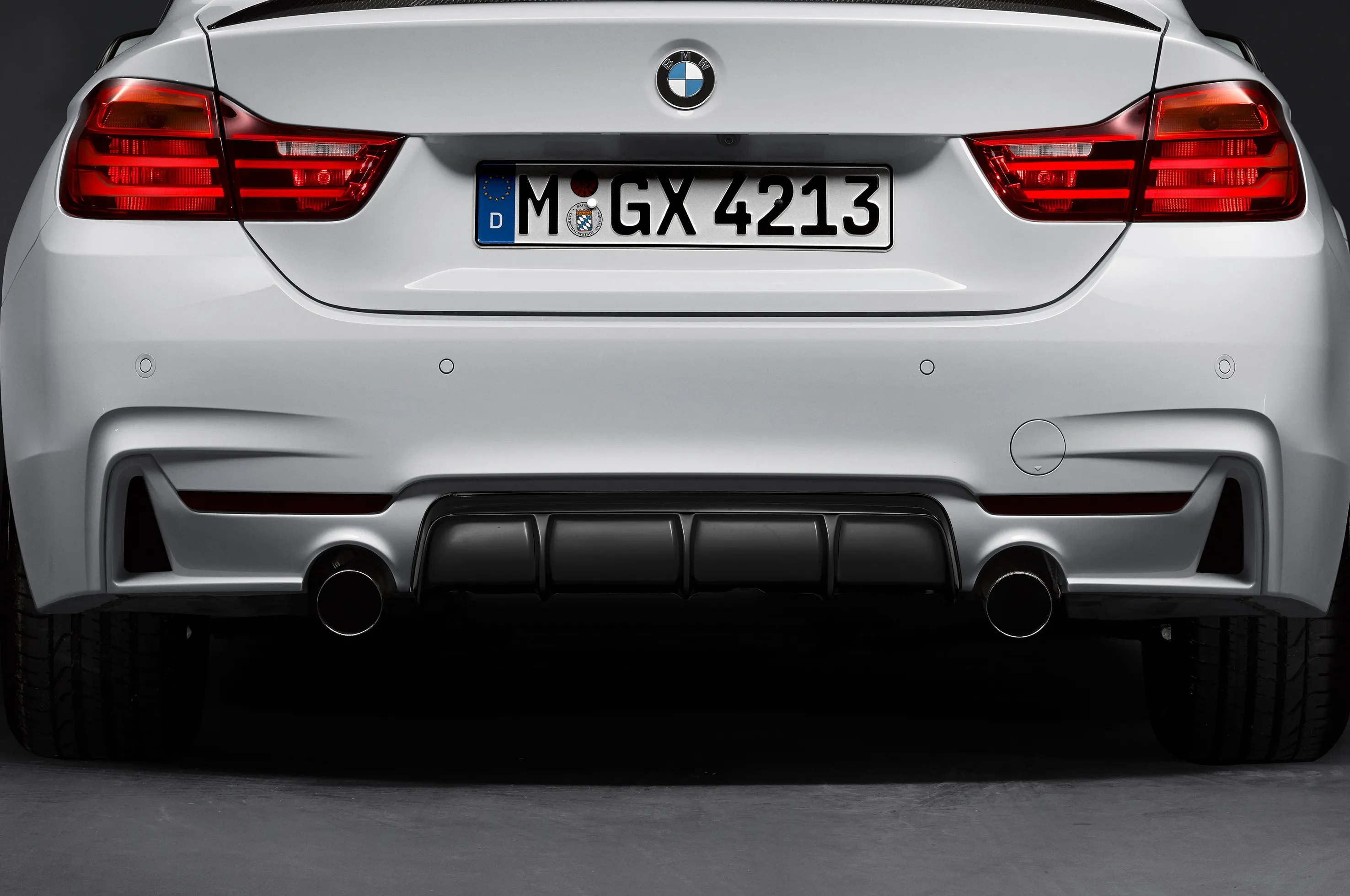 orig. BMW M Performance Heckdiffusor Schwarz 3er F30 F31 LCI zweibordig/einflutig